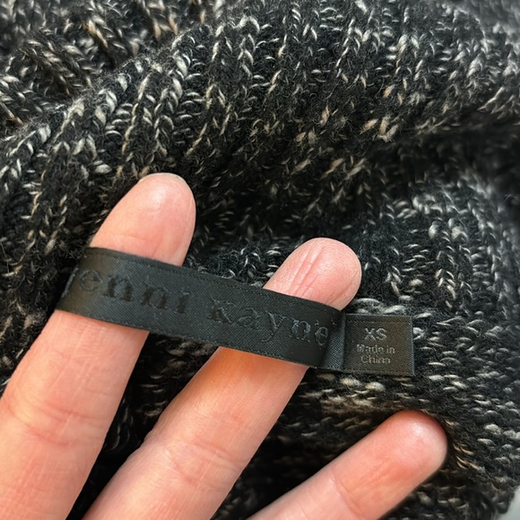 Jenni Kayne Recycled Cashmere, Wool & Cotton Turtleneck Marled Sweater XS - Picture 10 of 12